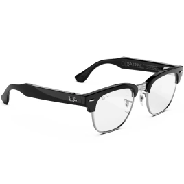 Умные очки Ray-Ban Clubmaster (audio) Shiny Black Standard Clear