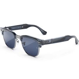 Умные очки Ray-Ban Clubmaster (audio) Transparent Sky Blue Standard Transitions Sapphire