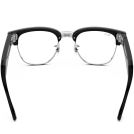 Умные очки Ray-Ban Clubmaster (audio) Shiny Black Standard Clear