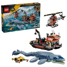 Конструктор LEGO Jurassic World Mosasaurus Dinosaur Boat Attack 77983