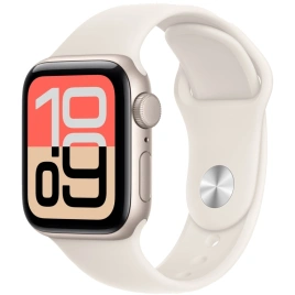 Смарт-часы Apple Watch SE (2025) 40mm Starlight Aluminum Starlight Sport Band M/L