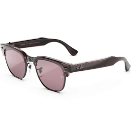 Умные очки Ray-Ban Clubmaster (audio) Transparent Orchid Standard Transitions Ruby