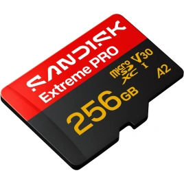 Карта памяти Sandisk Extreme Pro 256GB MicroSDXC Class 10/UHS-1/U3/V30 A2 SDSQXCJ-256G-GS6MA