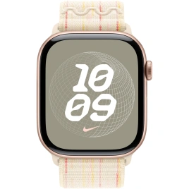 Ремешок Apple Watch 46mm Starlight/Pink Nike Sport Loop (MYJE3)
