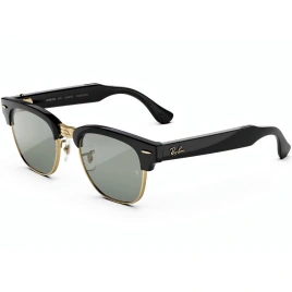 Умные очки Ray-Ban Clubmaster (audio) Shiny Black on Gold Standard Transitions Graphite Green