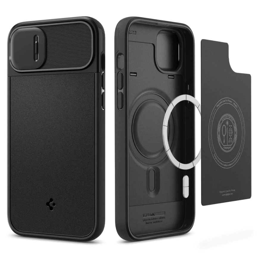Чехол Spigen Optik Armor MagFit e для iPhone 14 Plus (ACS04923) Black фото 8