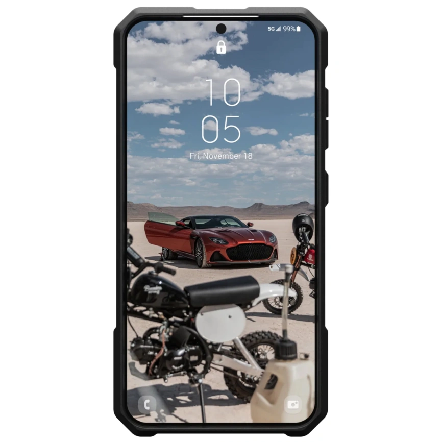 Чехол UAG Monarch PRO with MagSafe для Galaxy S24 Carbon Black Fiber фото 3