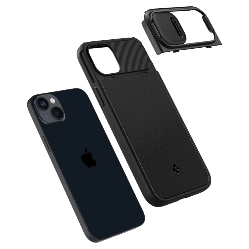 Чехол Spigen Optik Armor MagFit e для iPhone 14 Plus (ACS04923) Black фото 2