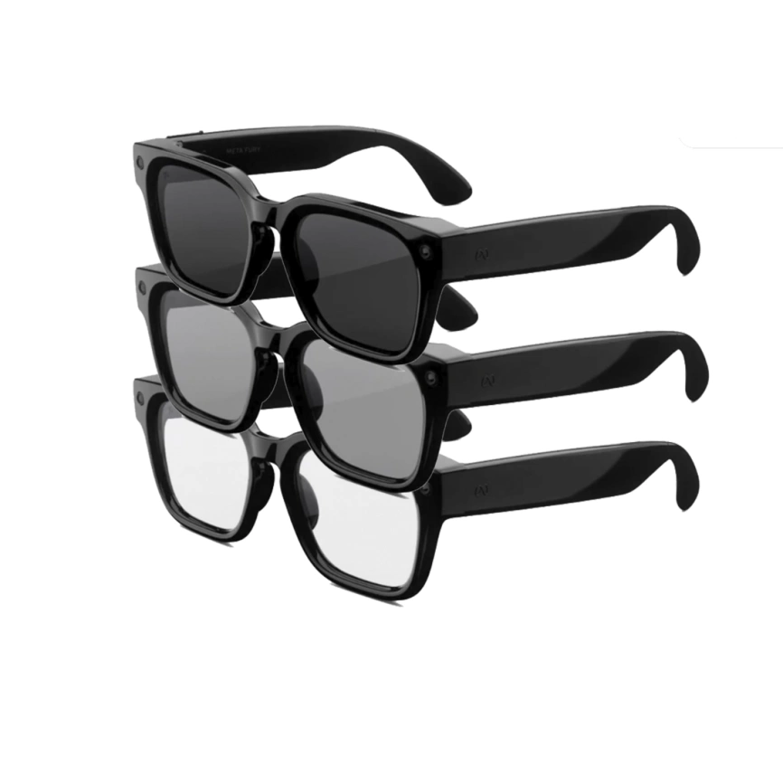 Умные очки Meta Fury Classic Black Standart Clear to Grey Transitions фото 2