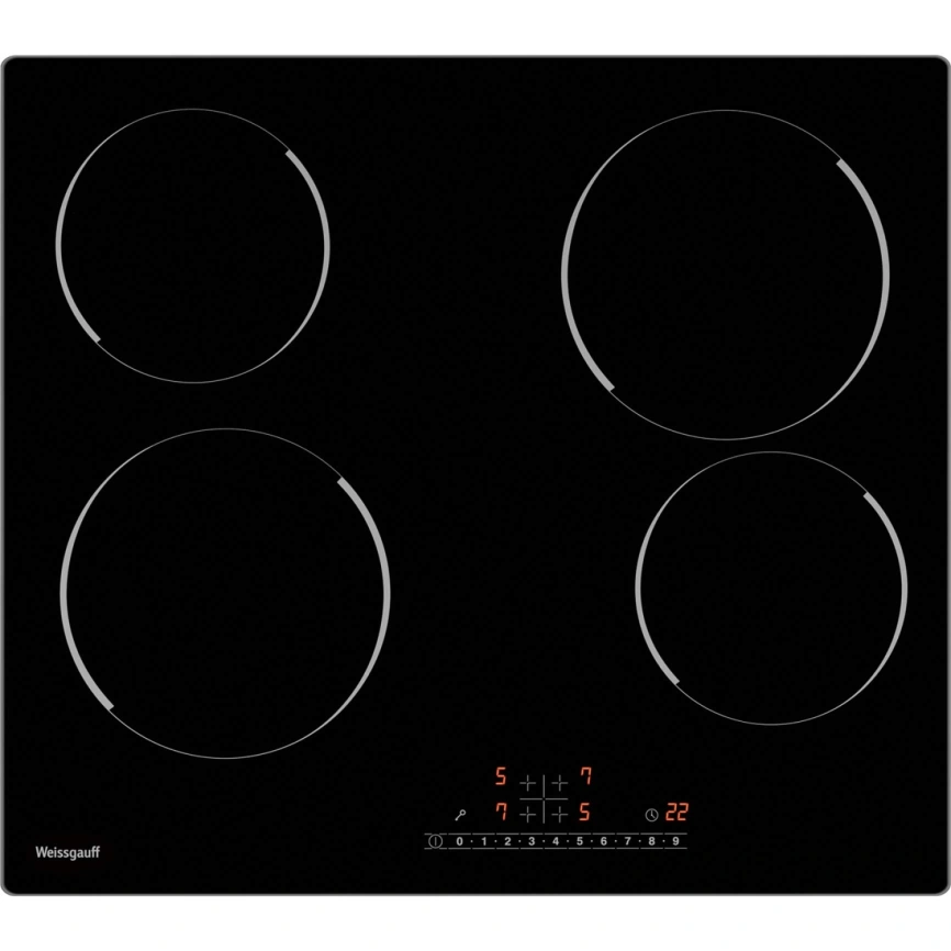 Электрическая варочная панель Weissgauff HV 640 BS Black фото 1