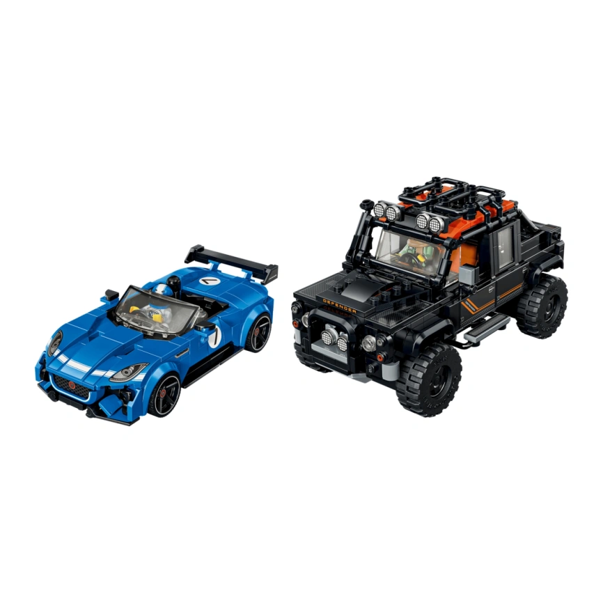 Конструктор LEGO Speed Champions Jaguar F-TYPE Project 7 & Land Rover Defender Classic 77264 фото 3