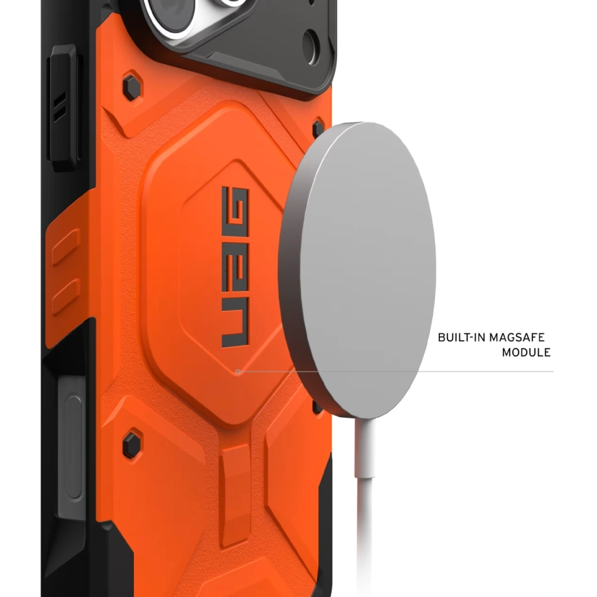 Чехол UAG MagSafe Pathfinder для iPhone 18 Pro Orange (114583119797) фото 5