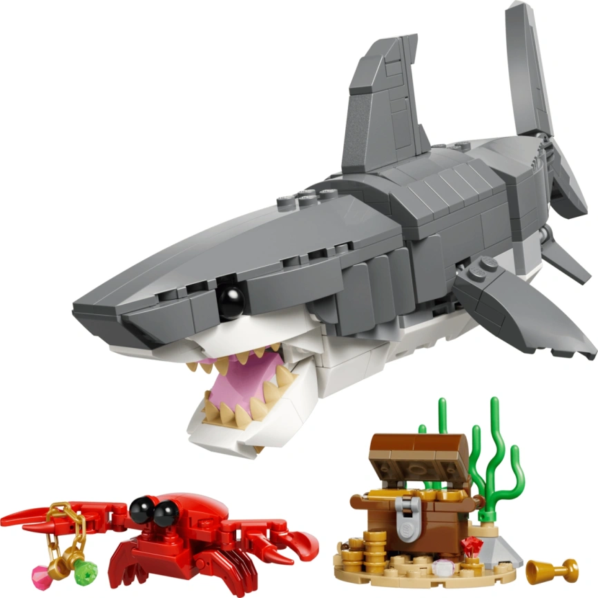 Конструктор LEGO Creator Fierce Shark with a Treasure Chest 3 in 1 31381 фото 4