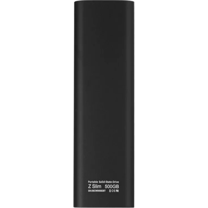 Внешний SSD накопитель Netac NT01ZSLIM-500G-32BK USB-C Black фото 2