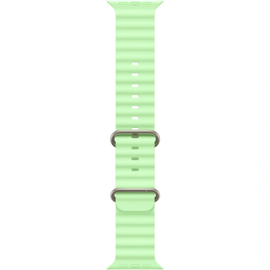 Смарт-часы Apple Watch Ultra 3 (2025) 49mm Natural Titanium Case with Neon Green Ocean Band фото 2