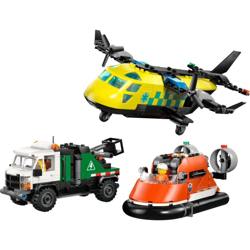 Конструктор LEGO City Airplane, Truck and Hovercraft Remix 60505 фото 6