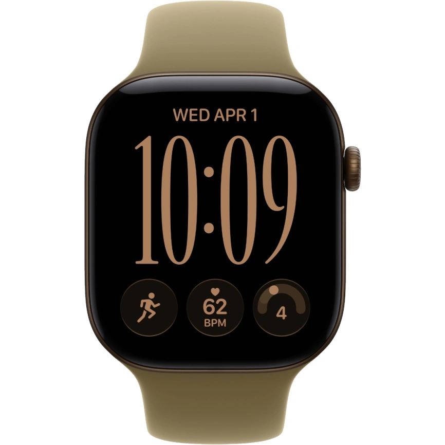 Смарт-часы Apple Watch Series 12 46mm Dark Bronze Aluminum Case with Olive Sport Band S/M фото 3