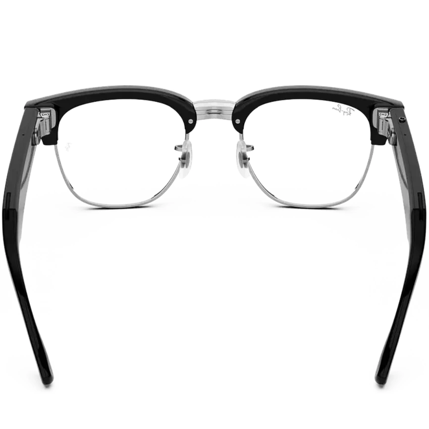 Умные очки Ray-Ban Clubmaster (audio) Shiny Black Standard Clear фото 2