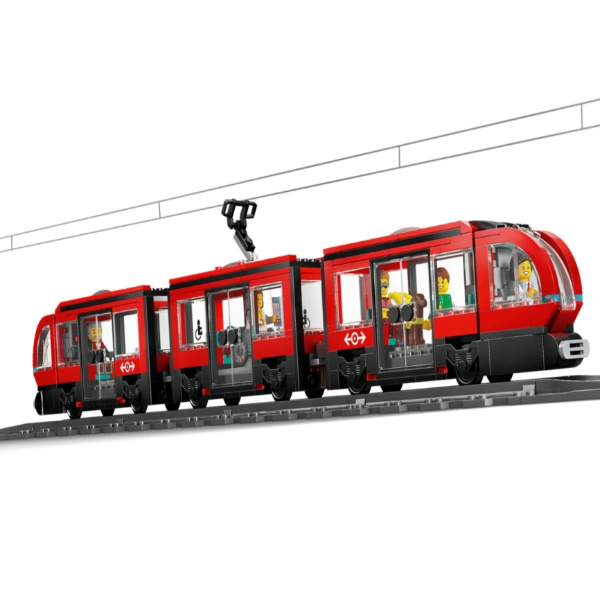 Конструктор LEGO City Downtown Streetcar and Station 60423 фото 4