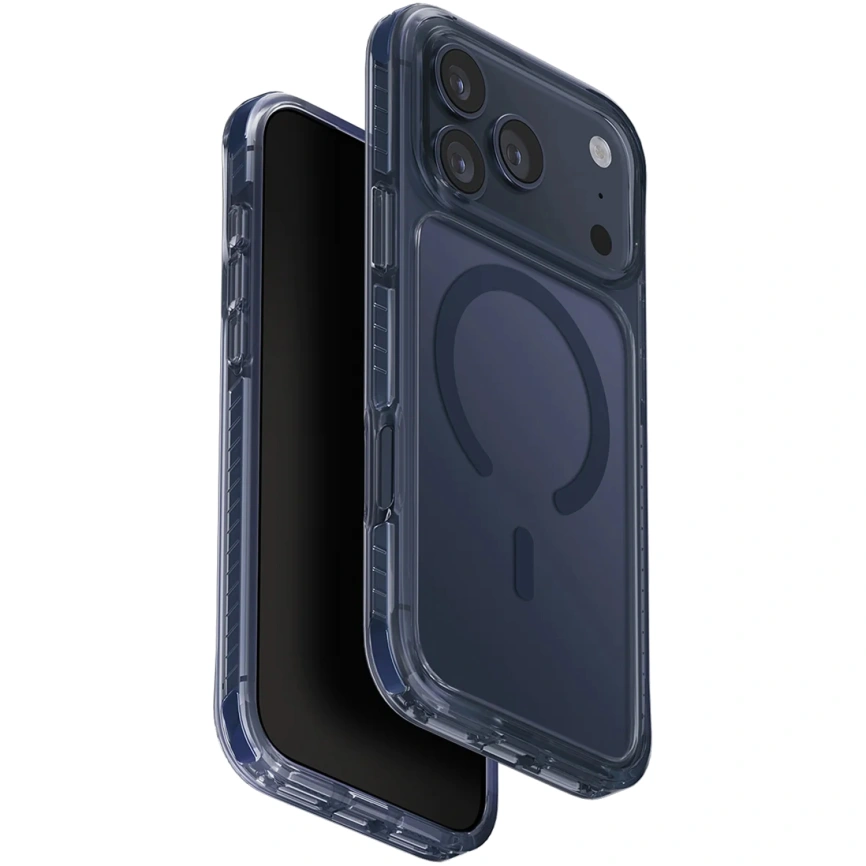 Чехол Uniq Combat Triple-Layered Protective Case with MagClick для iPhone 17 Pro Navy Blue фото 1