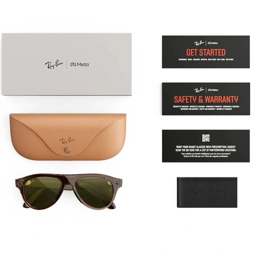 Умные очки Ray-Ban Aviator (Gen 3) Transparent Umber Standard Transitions Jade фото 5