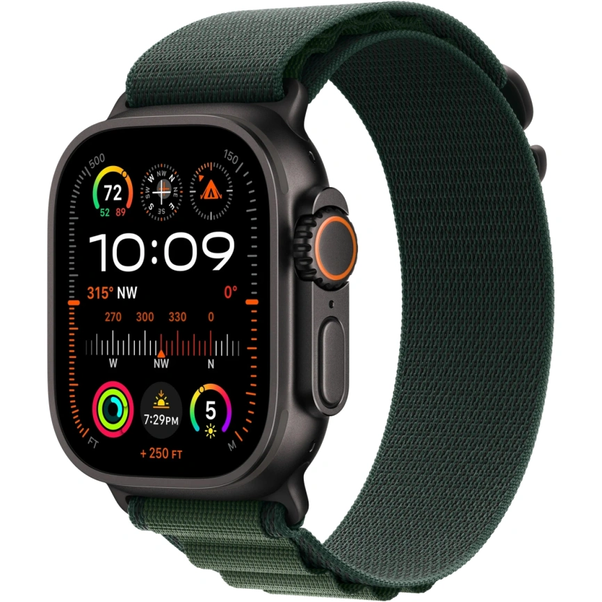 Ремешок Apple Watch Ultra 49mm Dark Green Alpine Loop M фото 2