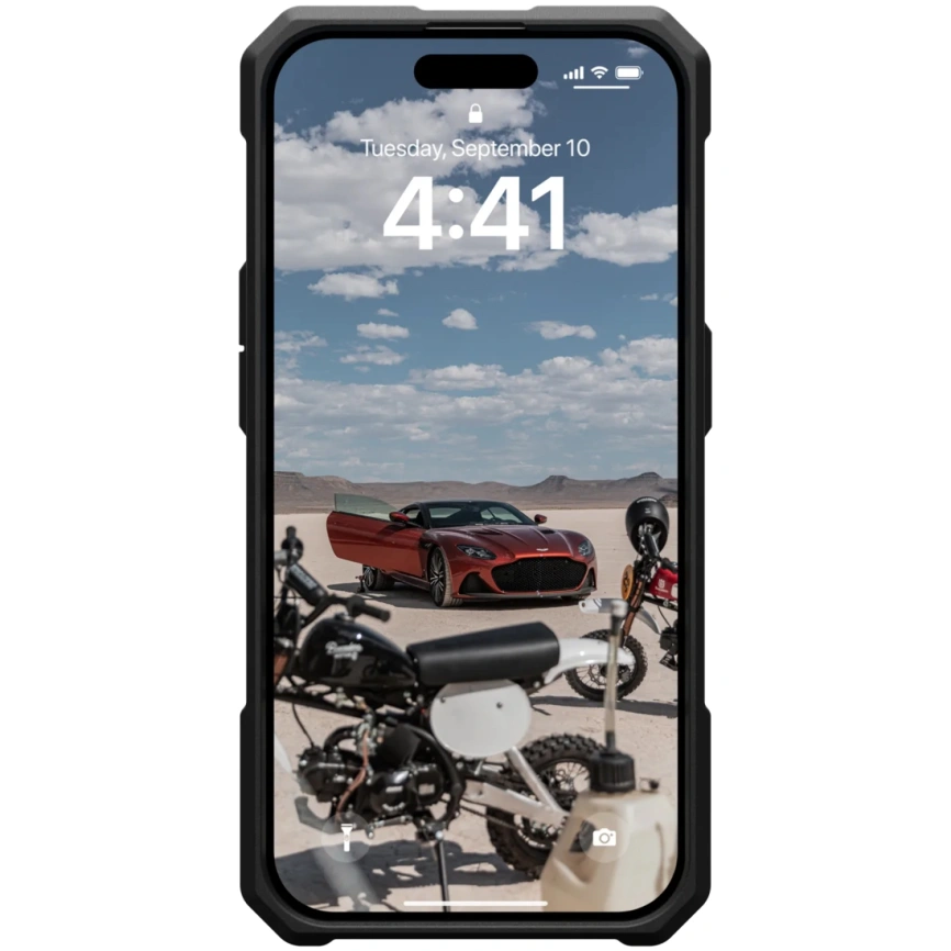Чехол UAG с поддержкой MagSafe Monarch Pro для iPhone 15 Pro Max Kevlar Elemental Green (11422211397B) фото 5