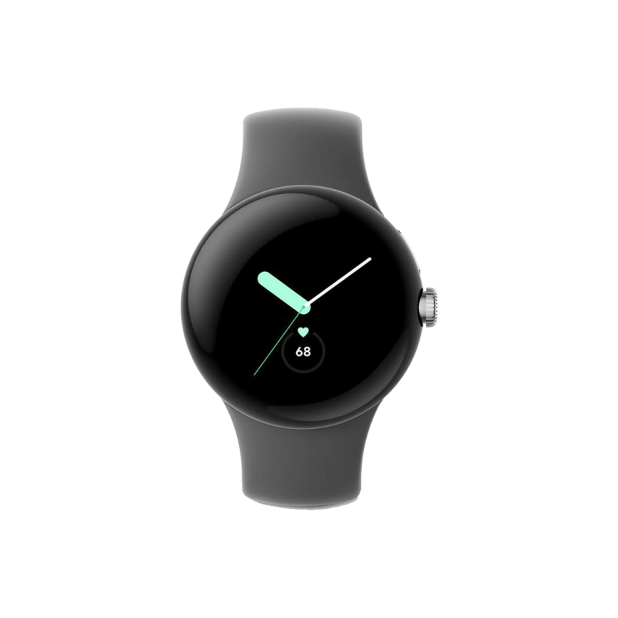 Смарт-часы Google Pixel Watch Polished Silver case/Charcoal Active band фото 2