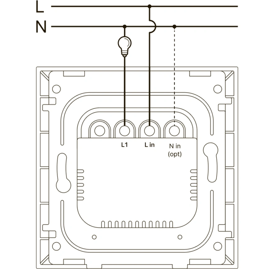 Умный выключатель Яндекс, 1 клавиша проводной Яндекс Zigbee (YNDX-00531) White (Белый) фото 6