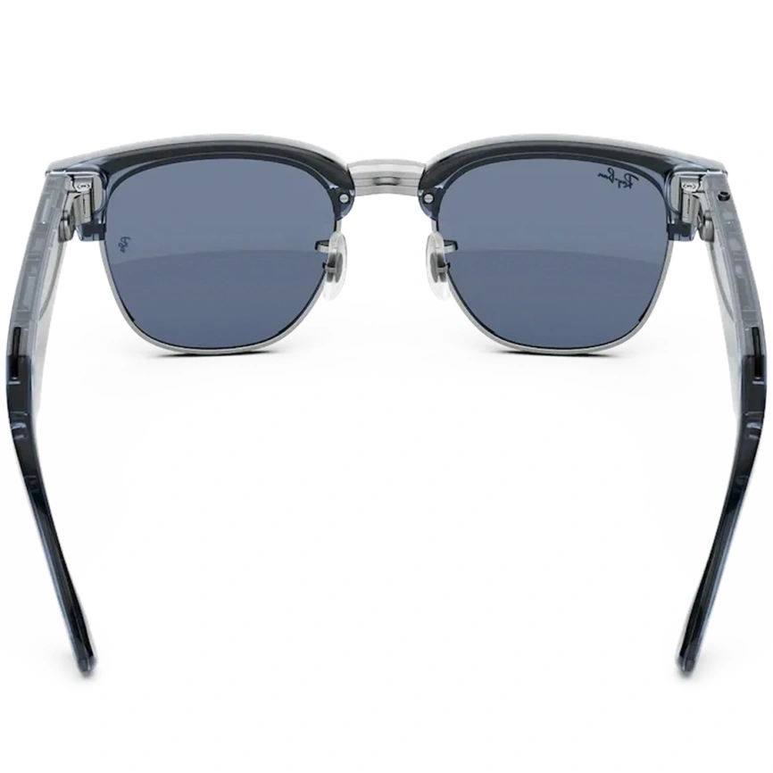 Умные очки Ray-Ban Clubmaster (audio) Transparent Sky Blue Standard Transitions Sapphire фото 3