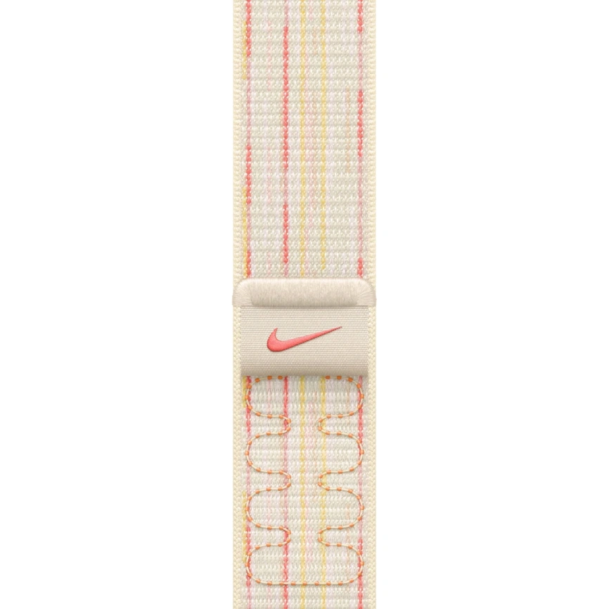 Ремешок Apple Watch 46mm Starlight/Pink Nike Sport Loop (MYJE3) фото 1