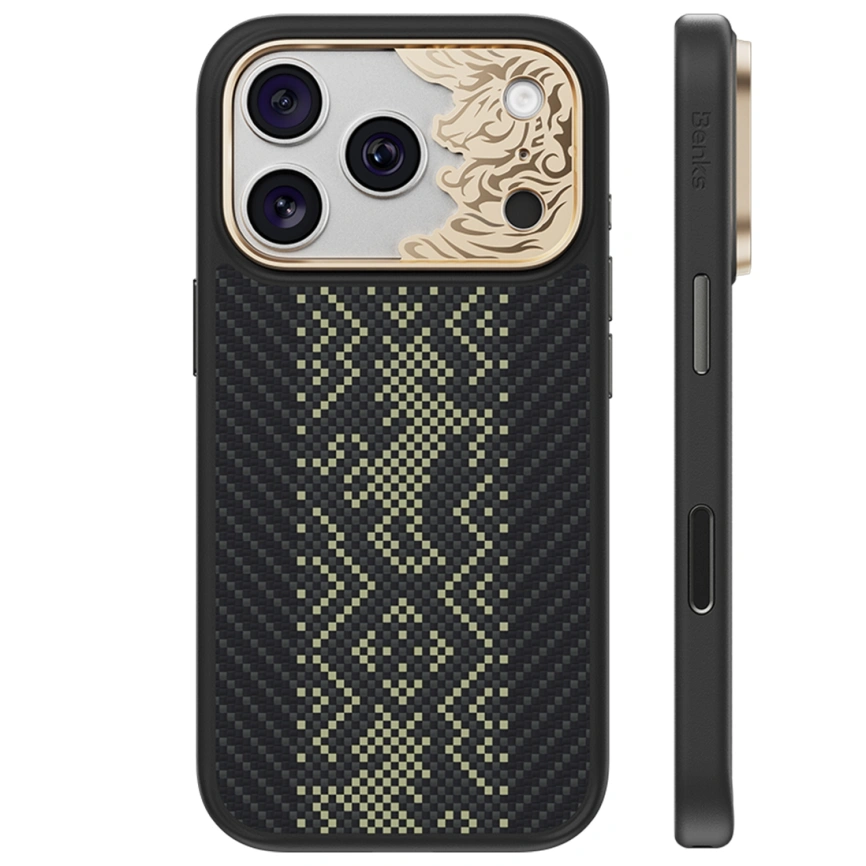 Чехол Benks Knight Pro Case Kevlar для iPhone 18 Pro Max Black Knight (C.K.FL.AP.GD.B073) фото 1