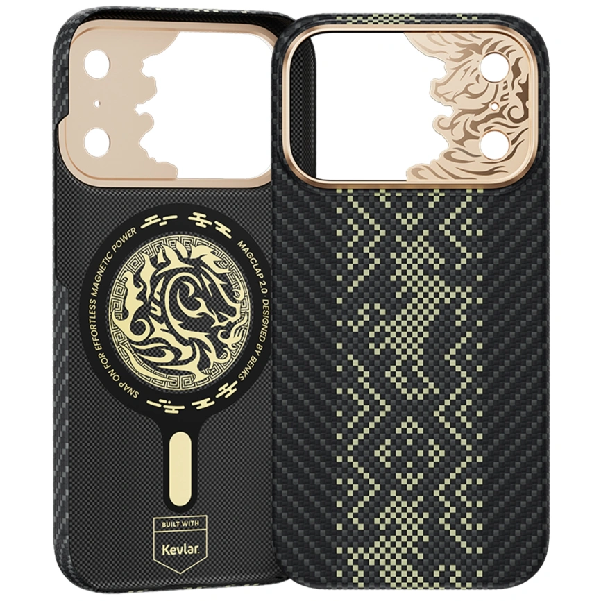 Чехол Benks Knight Air C1 Kevlar Case для iPhone 18 Pro Max Black Knight (C.K.FL.AP.GD.X073) фото 2