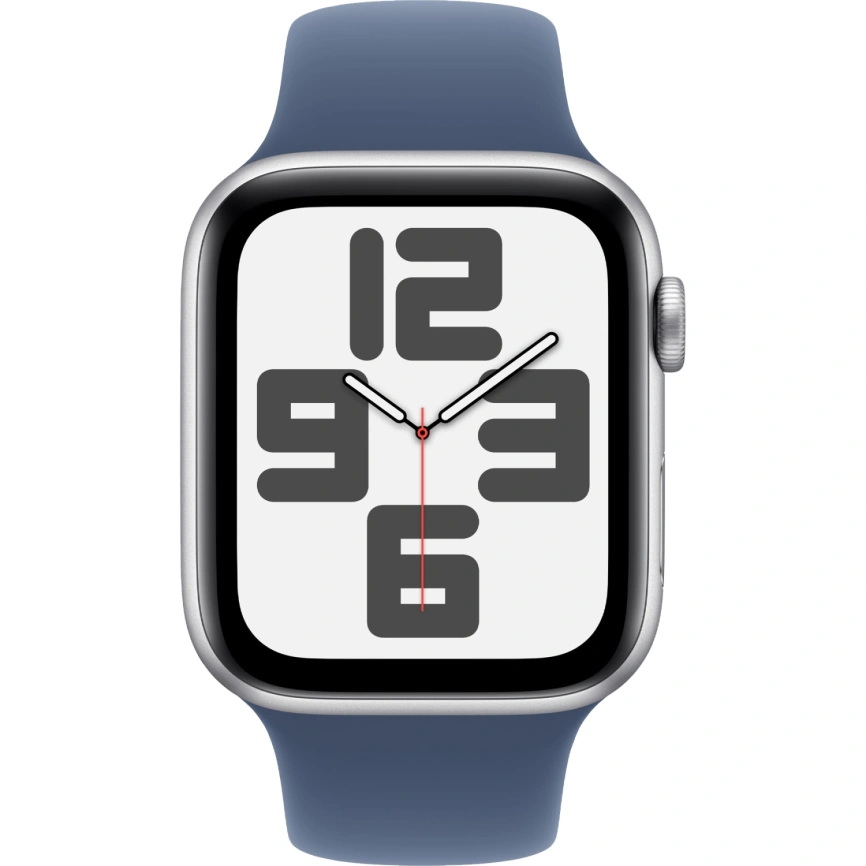 Смарт-часы Apple Watch SE (2024) 40mm Silver Aluminium Case with Denim Sport Band S/M (MXEC3) фото 3