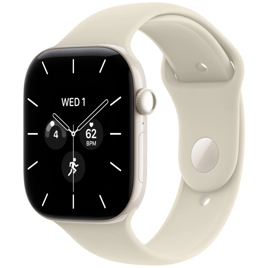 Смарт-часы Apple Watch Series 12 46mm Pearl White Ceramic Case with Sand Sport Band M/L фото 1