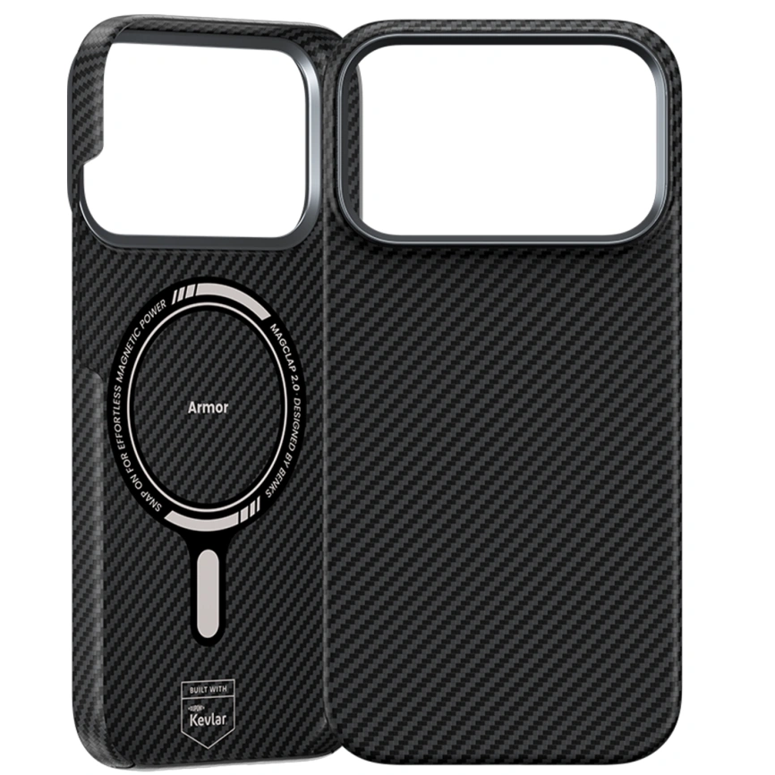 Чехол Benks ArmorAir 600D С1 Case Kevlar для iPhone 18 Pro Max Black (C.K.FL.AP.BK.A073) фото 2