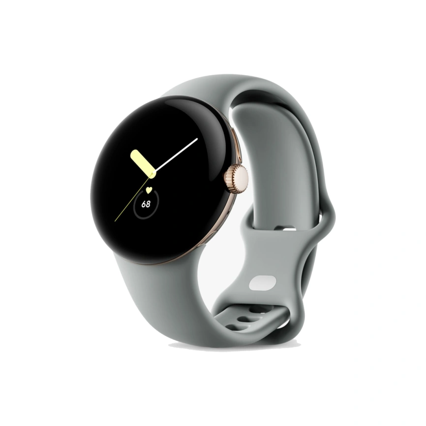 Смарт-часы Google Pixel Watch LTE Champagne Gold case/Hazel Active band фото 1