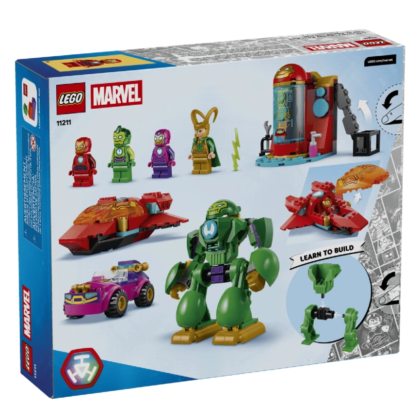 Конструктор LEGO Disney Jr Marvel Loki vs Team Iron Man 11211 фото 6