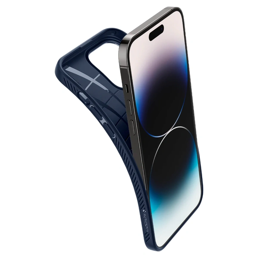 Чехол Spigen Liquid Air для iPhone 14 Pro (ACS04958) Navy Blue фото 9