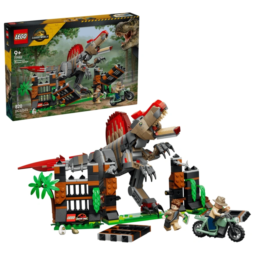 Конструктор LEGO Jurassic World Spinosaurus Dinosaur Escape 77982 фото 1