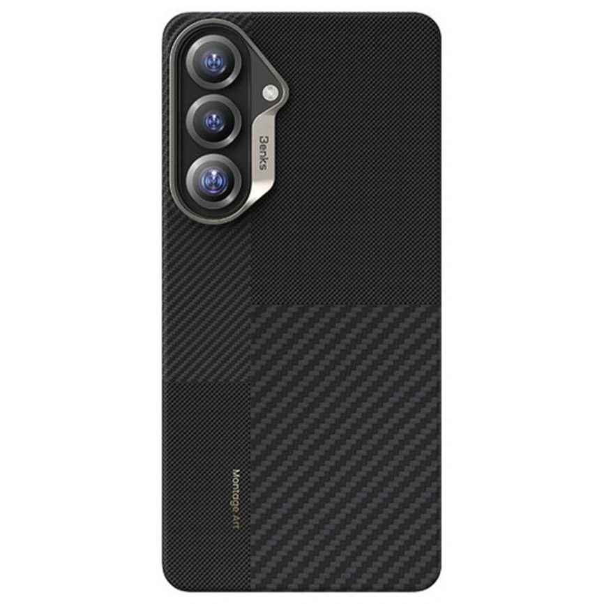 Чехол Benks Montage ArmorAir Case Kevlar (600D+1500D) для Samsung Galaxy S26 Black фото 2