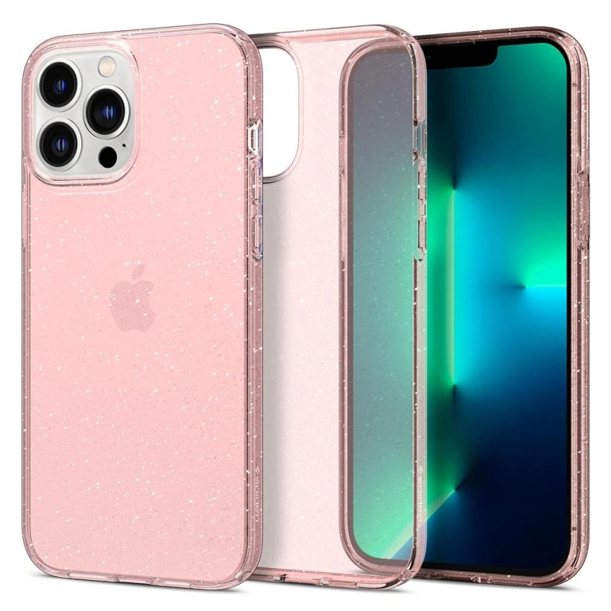 Чехол Spigen Liquid Crystal для iPhone 13 Pro (ACS03256) Glitter Rose фото 1