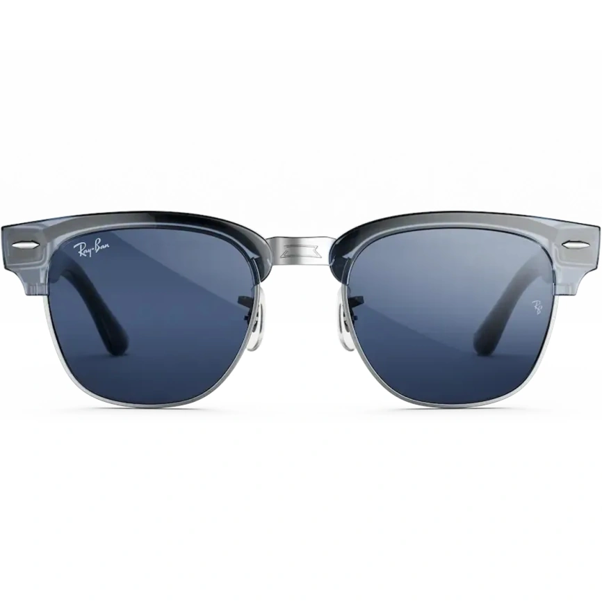 Умные очки Ray-Ban Clubmaster (audio) Transparent Sky Blue Standard Transitions Sapphire фото 5